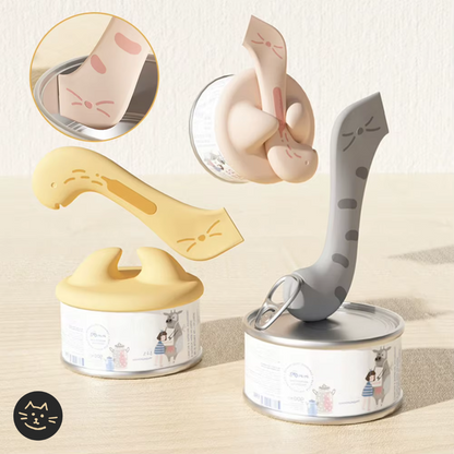 2-in-1 Cat Food Scoop & Can Opener with Matching Lid