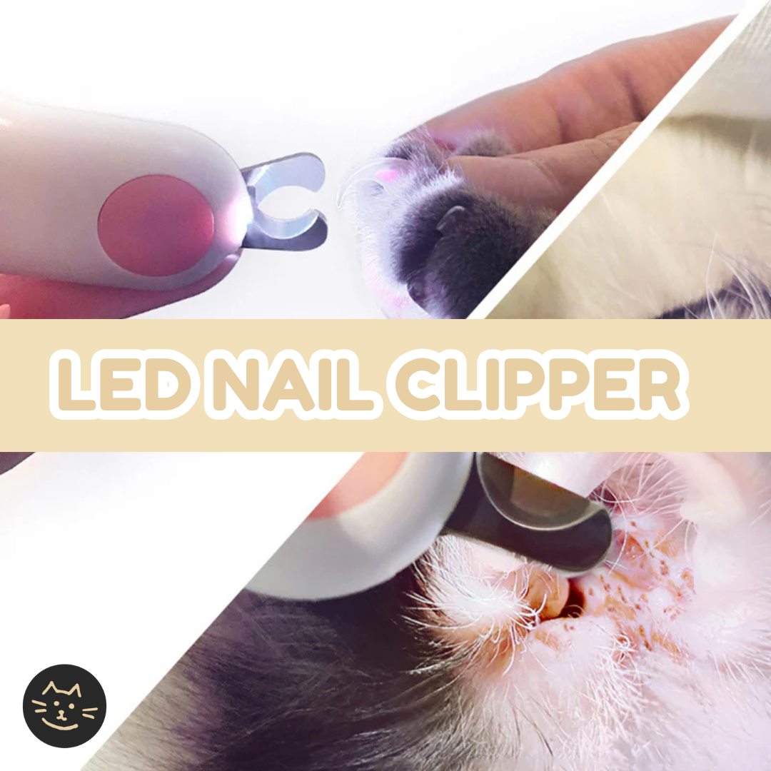 Cat Nail Clipper with LED Light