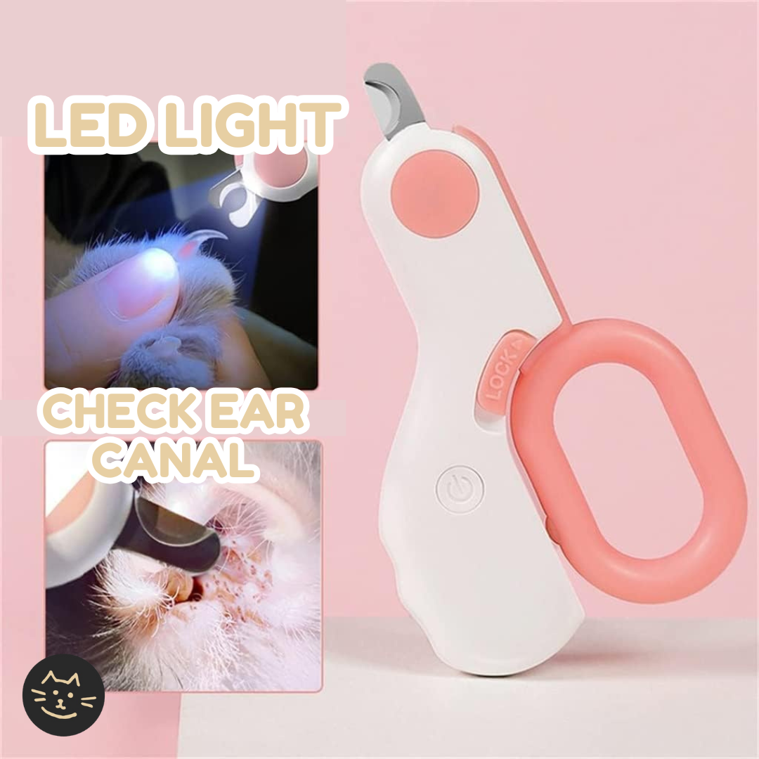 Cat Nail Clipper with LED Light