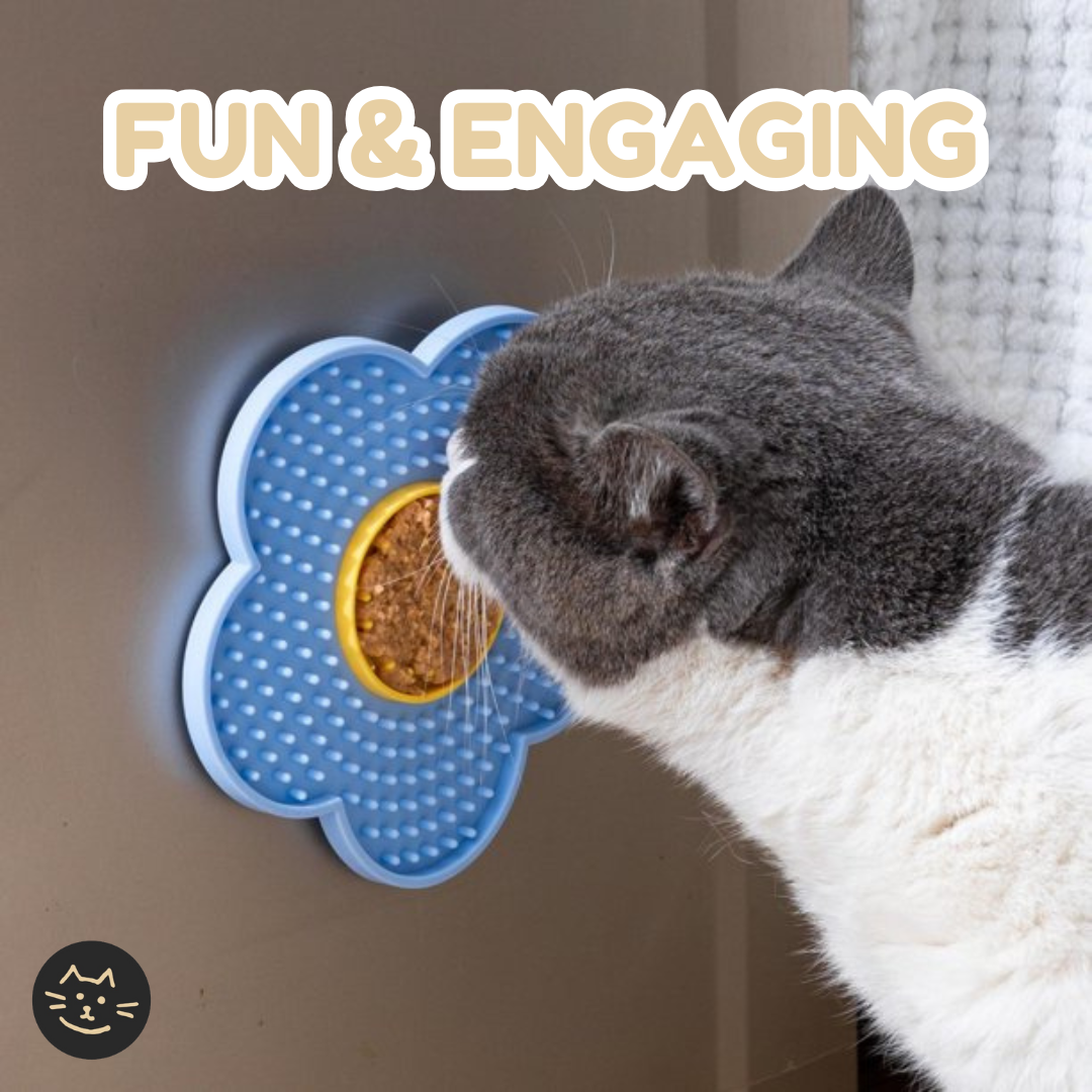 Cat Flower Slow-Feeder Licking Mat Silicone