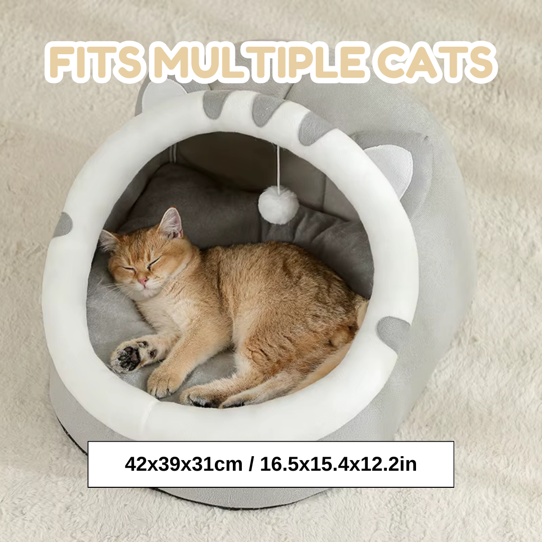 Super Soft Cat-Shaped Cat Bed