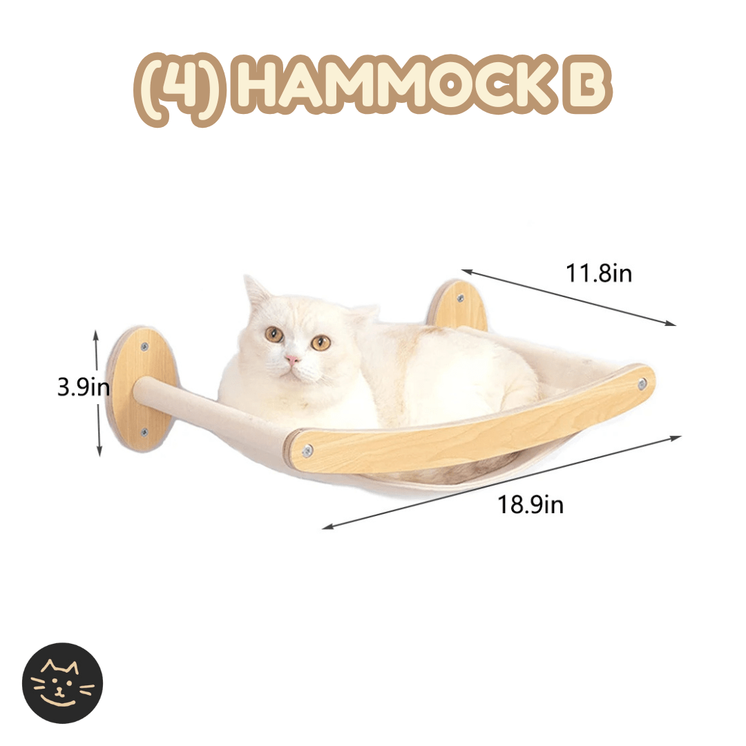Customizable Cat Wall Wooden Shelves - Kitty Twin